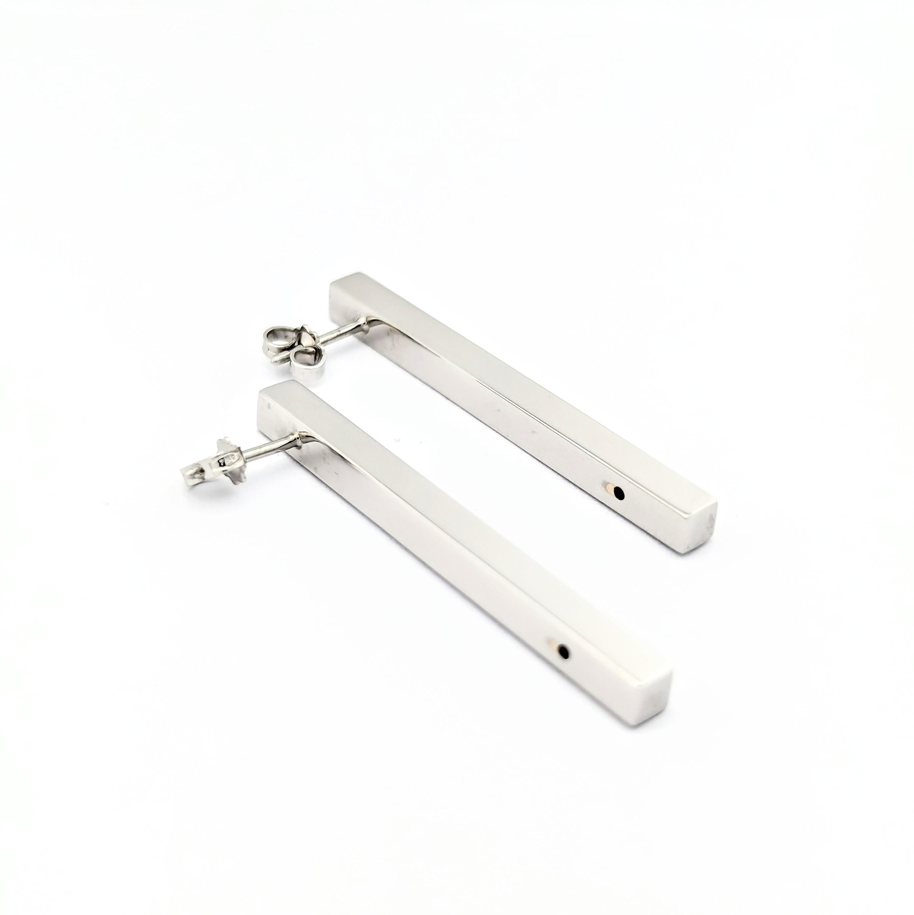Boucles d'oreilles en or blanc et diamants