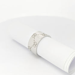 Bague Icon or blanc signée Gucci