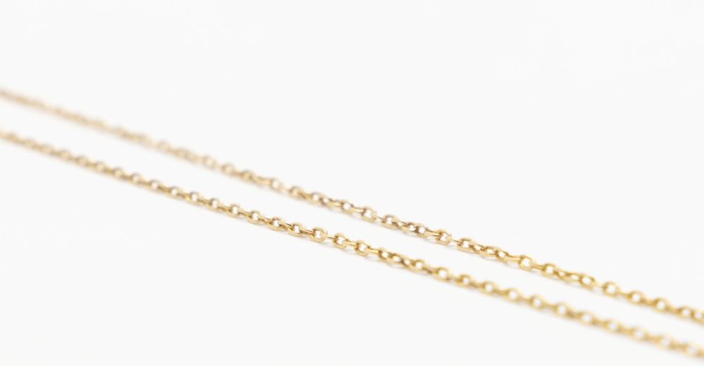 Collier maille forçat jaseron en or jaune