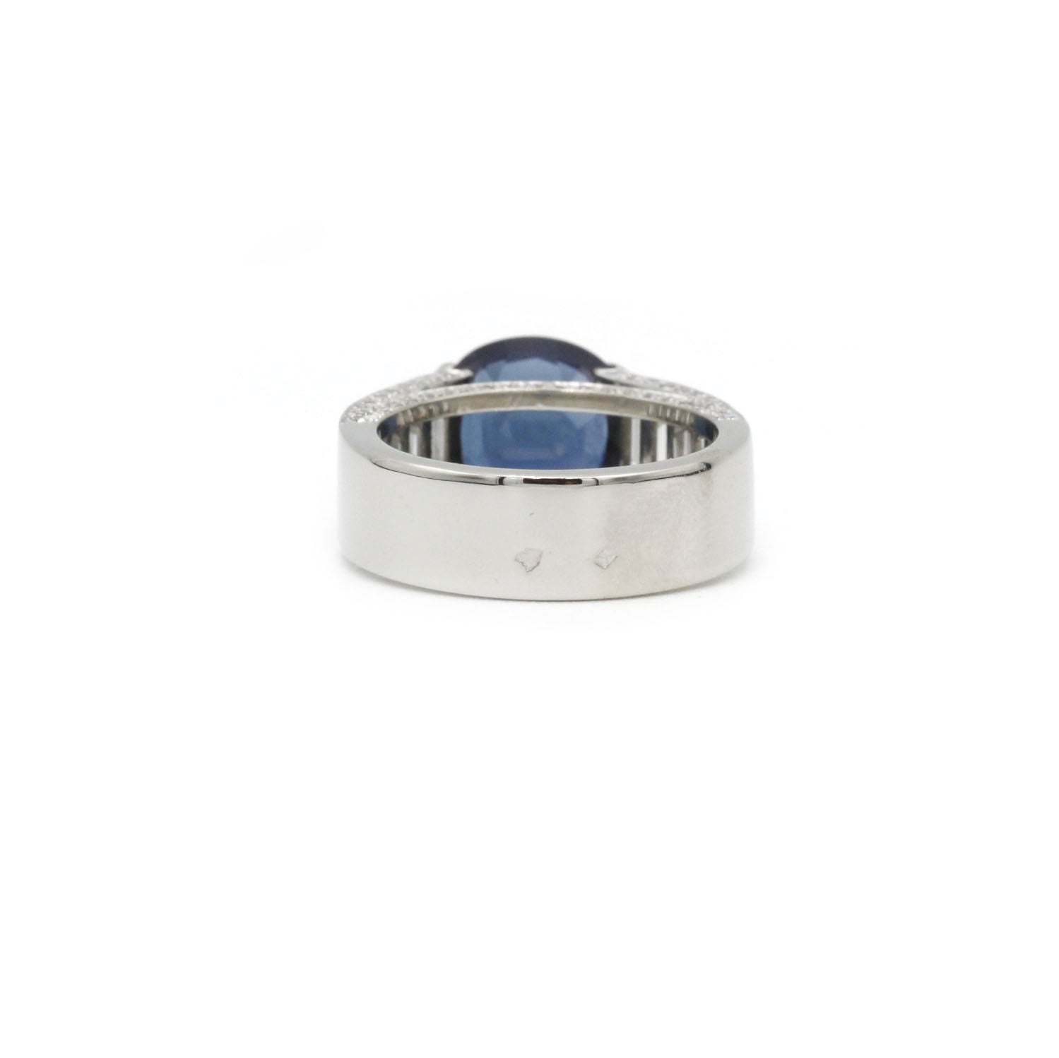 Bague - Platine, Saphir & Diamants