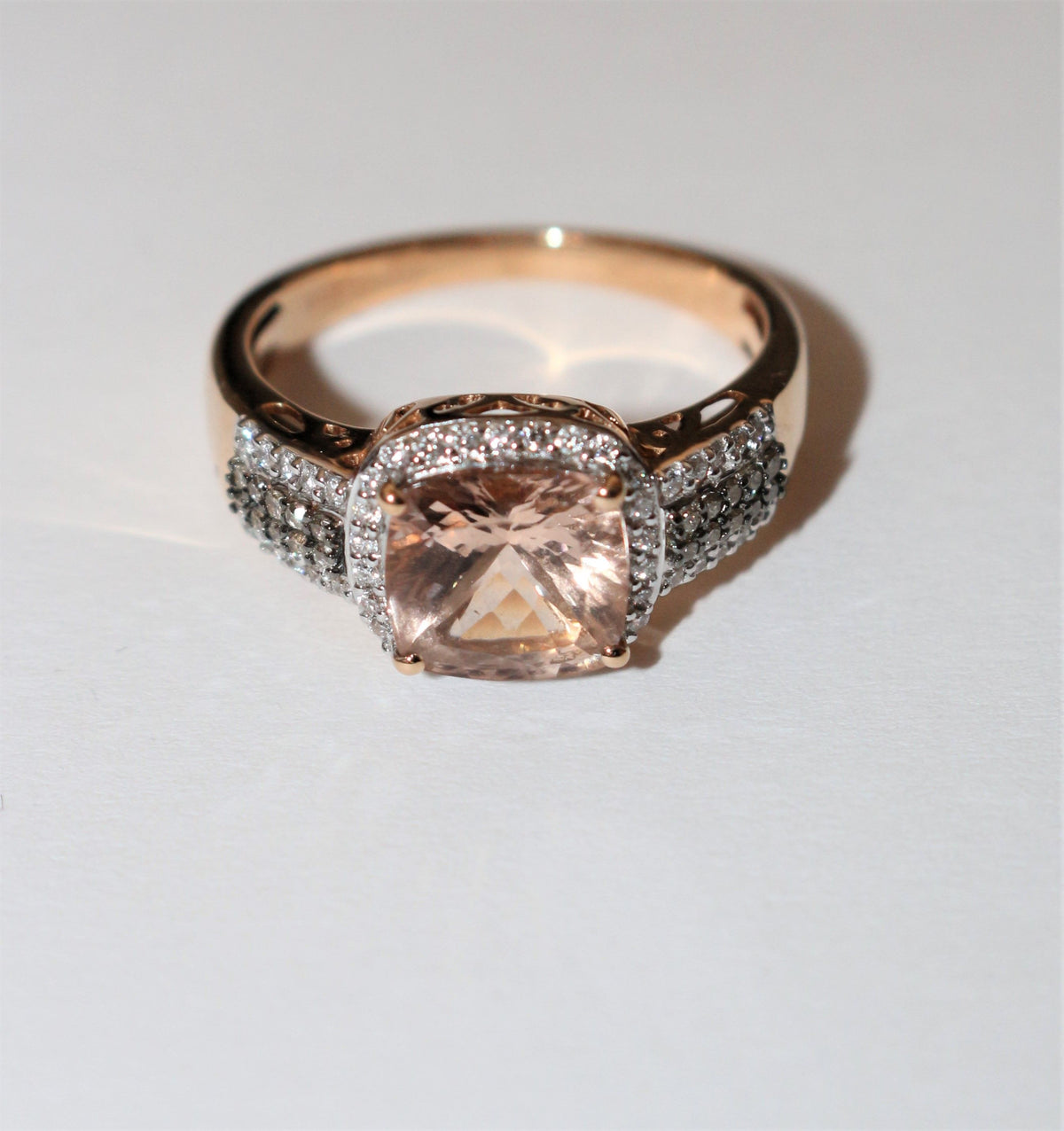 Morganite Rose Gold Ring