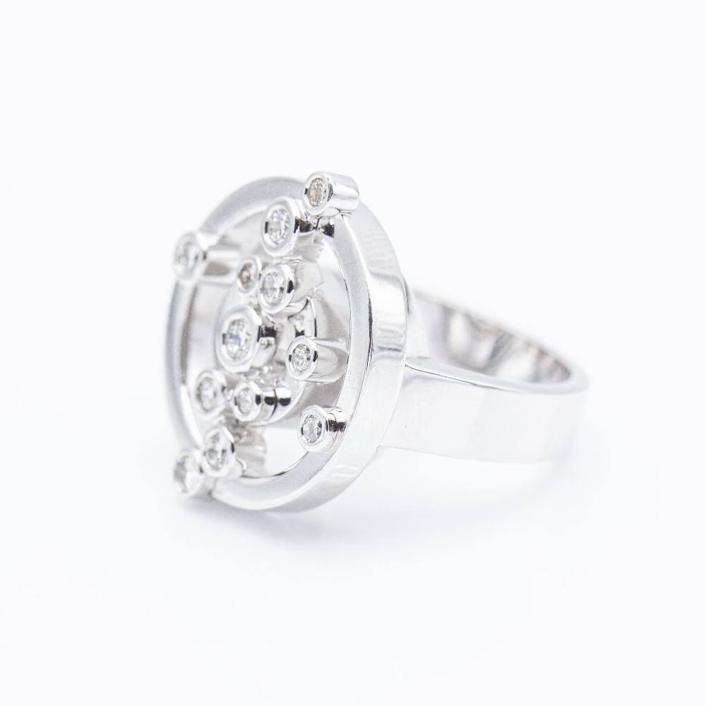 Bague ADAGIO en or blanc avec diamants d'occasion