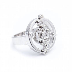 Bague ADAGIO en or blanc avec diamants d'occasion