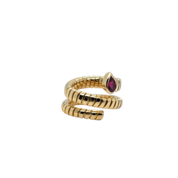 Bulgari - Bague Serpenti Or jaune et Tourmaline