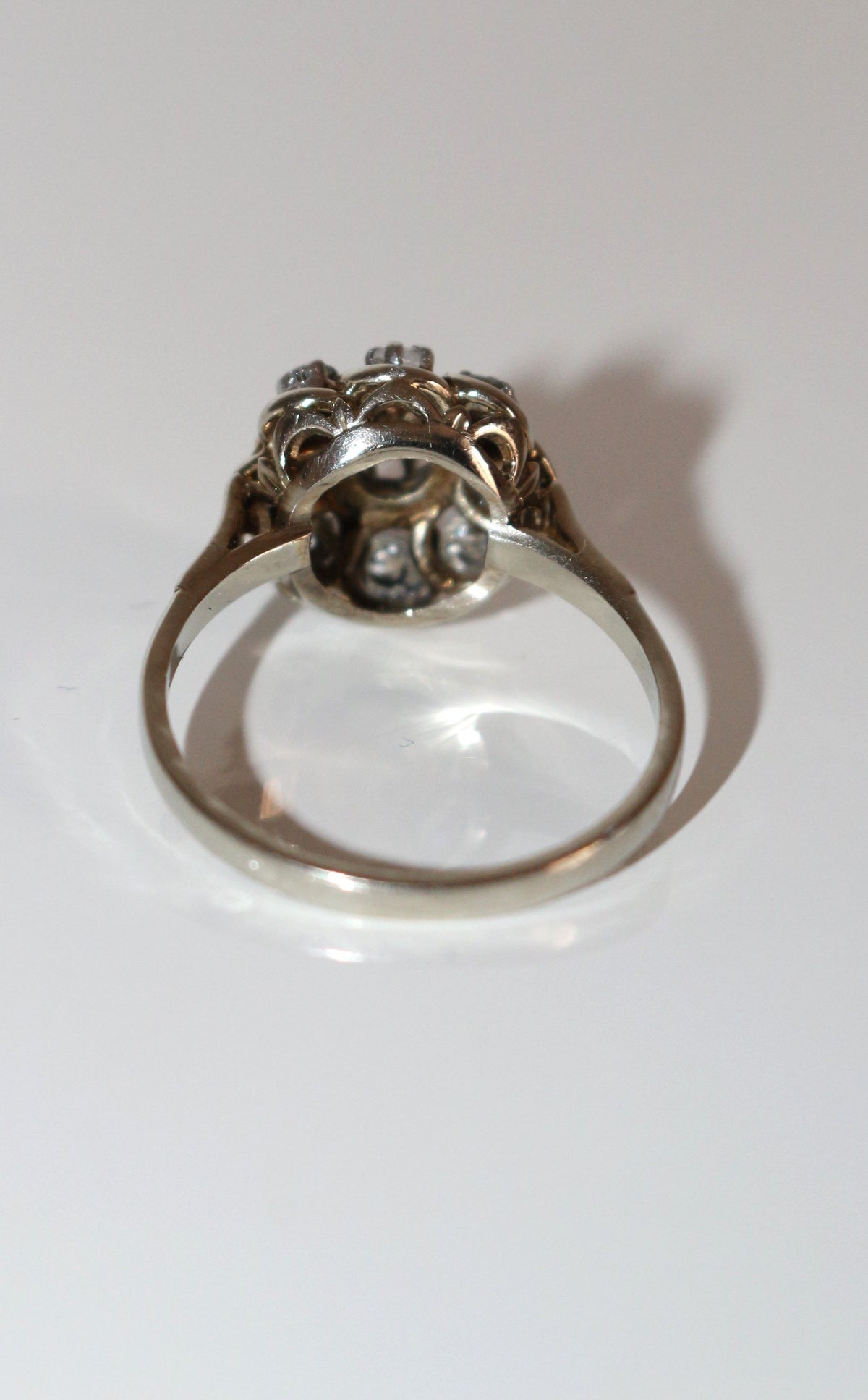 White Gold Diamond Marguerite Ring
