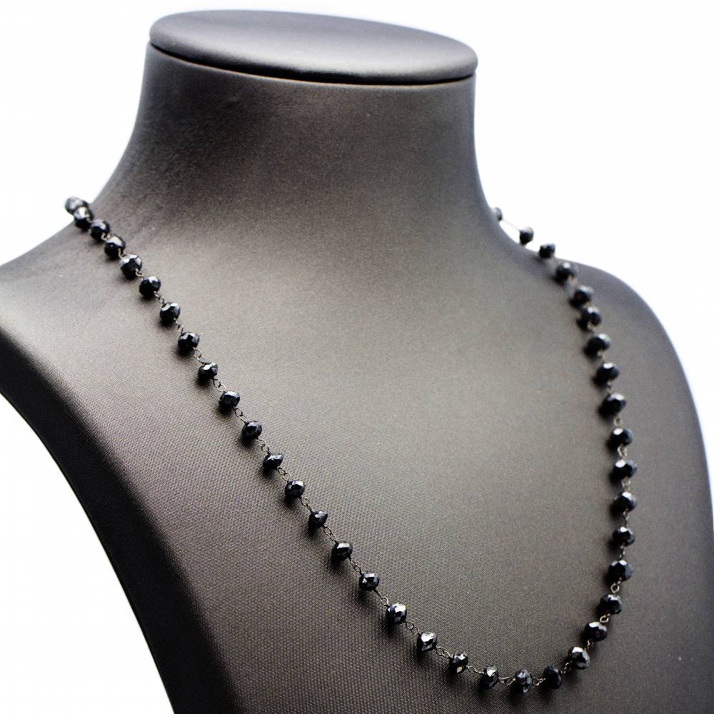 Collier en diamant noir. Deuxième main