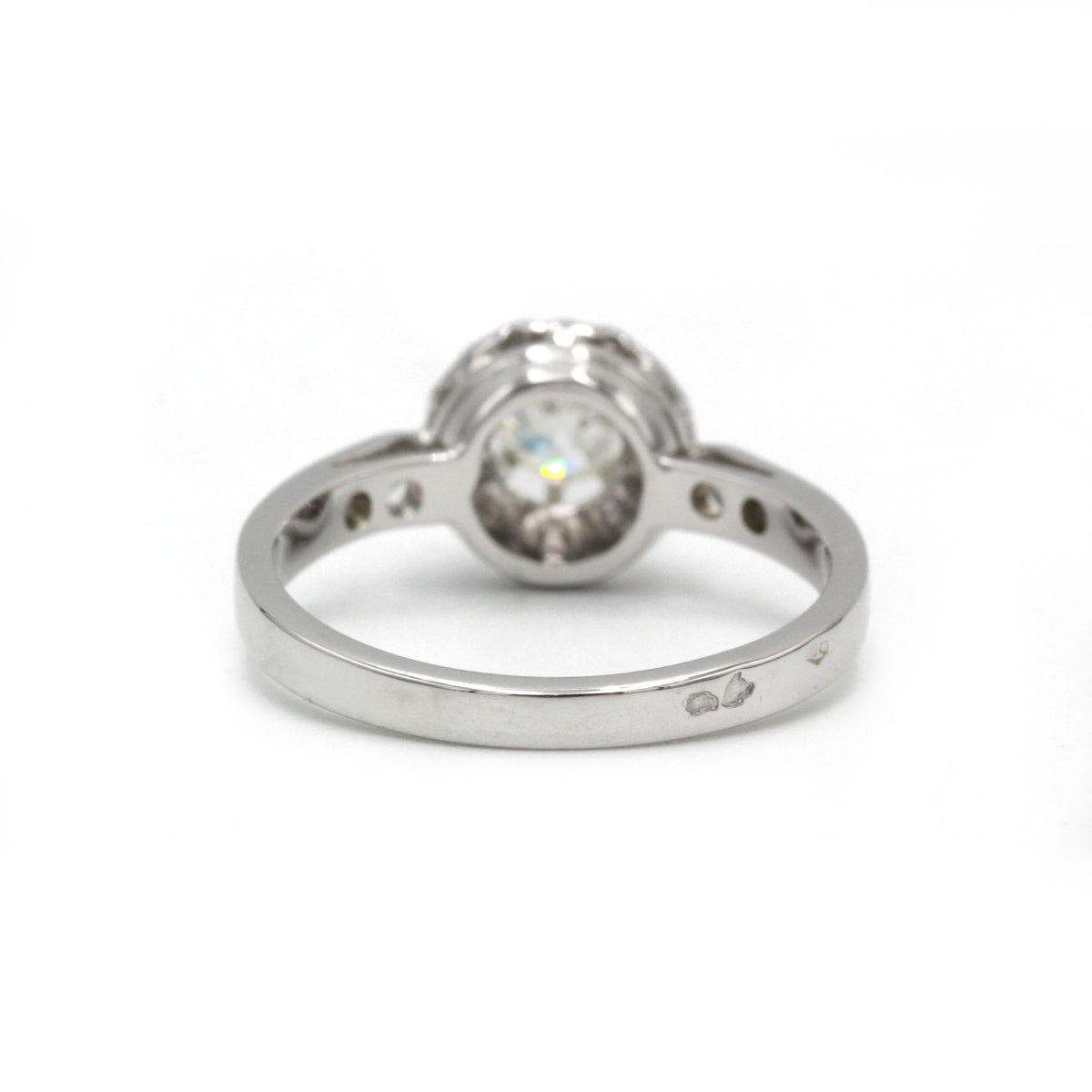 Accompanied Solitaire - Gold, Platinum & Diamonds