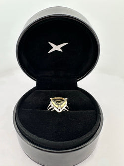 Bague Cocktail MAUBOUSSIN "Mes Couleurs à Toi", en or blanc quartz lemon et diamants