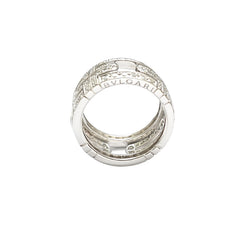 Bague Bvlgari Parentesi EU54 - Or blanc et diamants