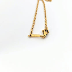 Collier Fred Nœud or jaune diamant et rubis