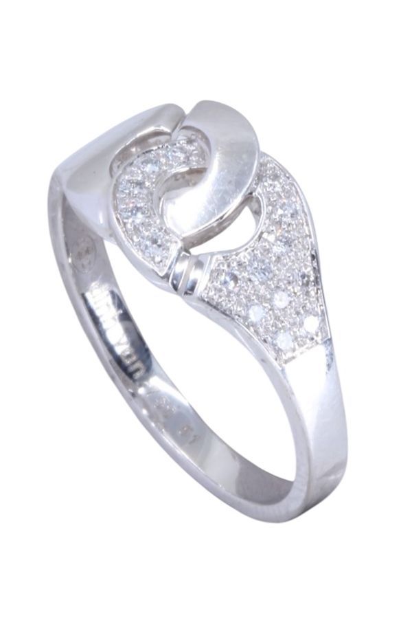 Ring DINH VAN "Handcuffs" in white gold and diamonds
