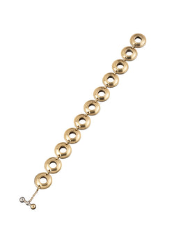 TIFFANY & CO. two-tone mesh bracelet in yellow gold and silver