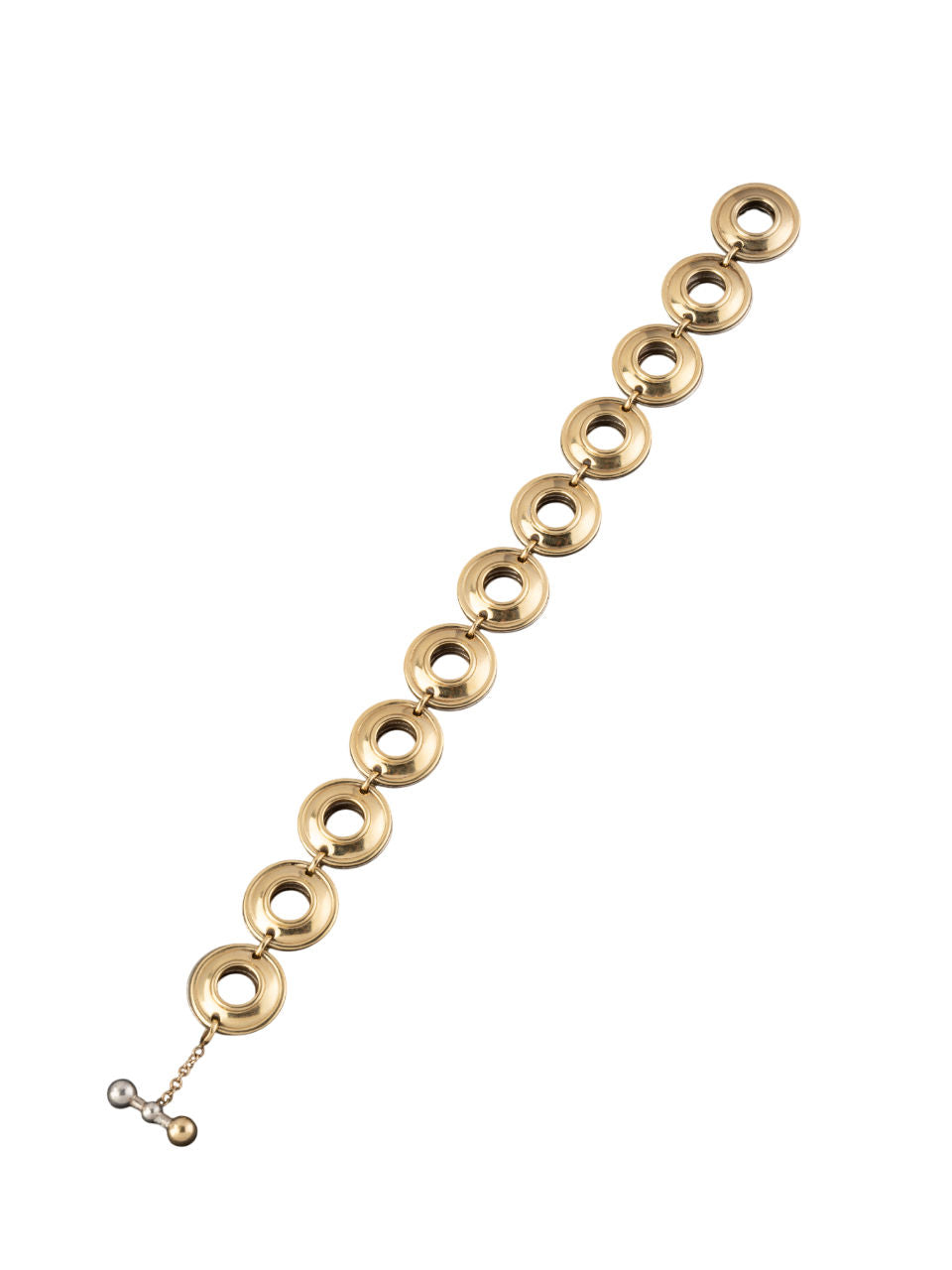TIFFANY & CO. two-tone mesh bracelet in yellow gold and silver