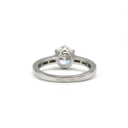 Solitaire accompagné - Or blanc et Diamant 1,27 cts