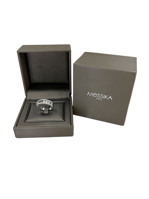 Ring MESSIKA "Classique Move pavée" in white gold