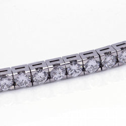 Bracelet Riviere en or blanc et diamants