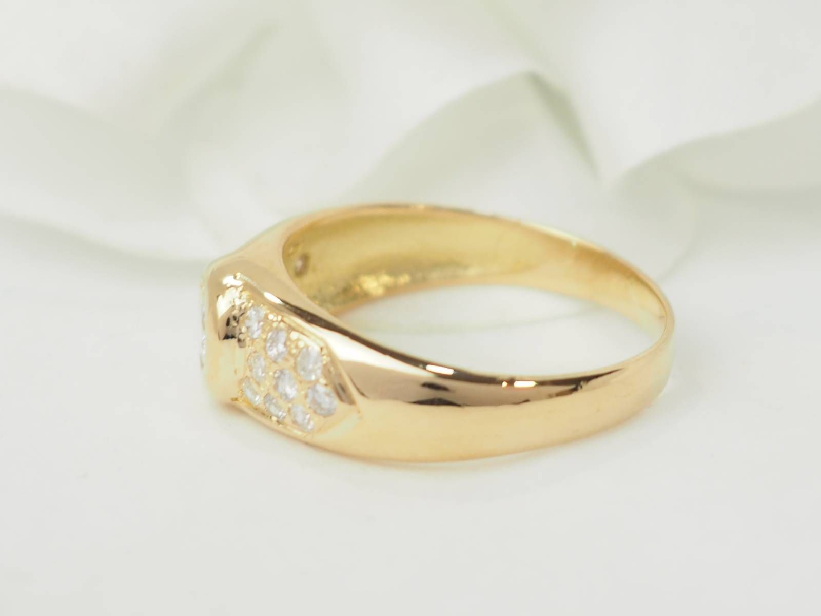 Ring rush in yellow gold and diamond
