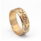 Bague GUCCI en or rose et émail d'occasion