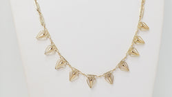 Collier draperie ancien en or jaune