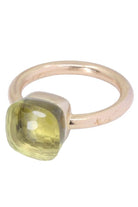 Bague POMELLATO Nudo Classic en or rose et quartz citron