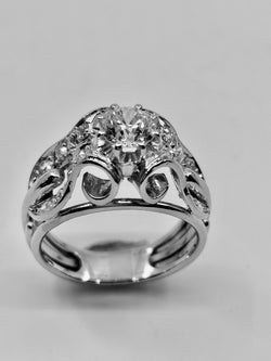 Bague en platine et diamant Epoque 1950