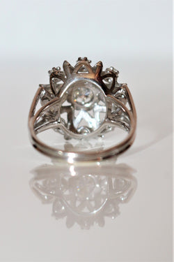White Gold and Diamond Star Ring