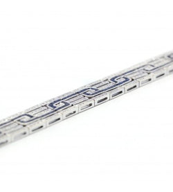 Bracelet - Or, Saphirs & Diamants