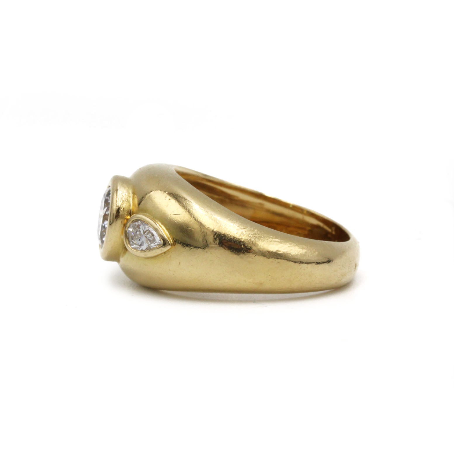 Bangle Ring - Yellow Gold &amp; Diamonds