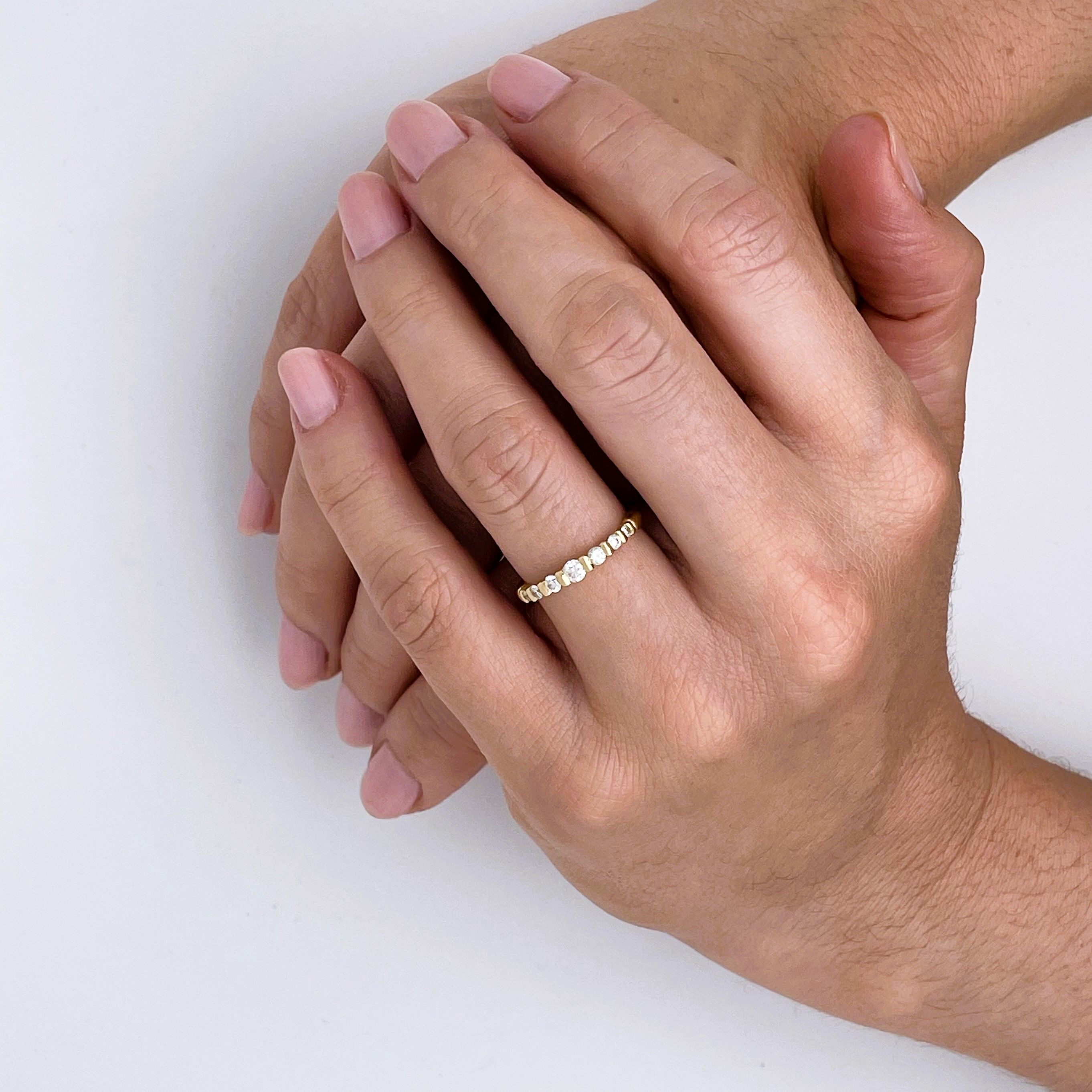 Ring Alliance in yellow gold and diamonds