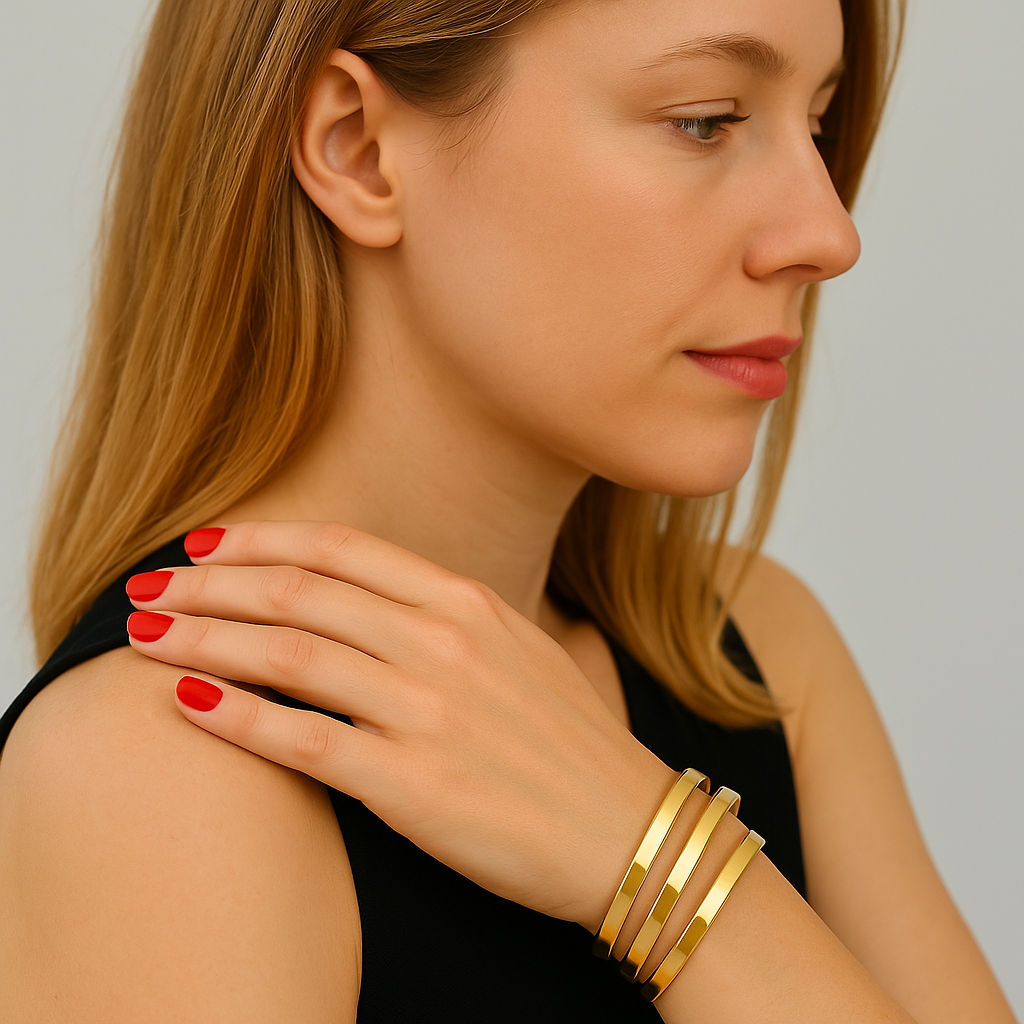 Set of 3 bracelets in 3 golds from Maison Frojo