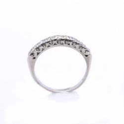 DEMI-ALLIANCE AMERICAINE, PLATINE ET DIAMANTS