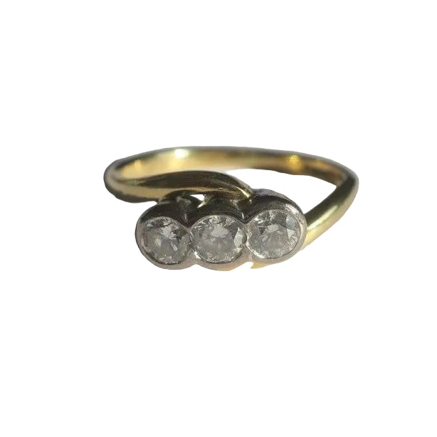 Bague trilogie diamants 0,50ct