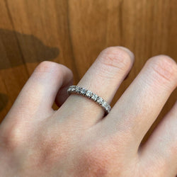 Ring Alliance in white gold and diamonds