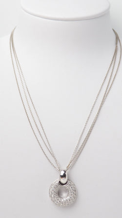 Collier en or blanc et diamants