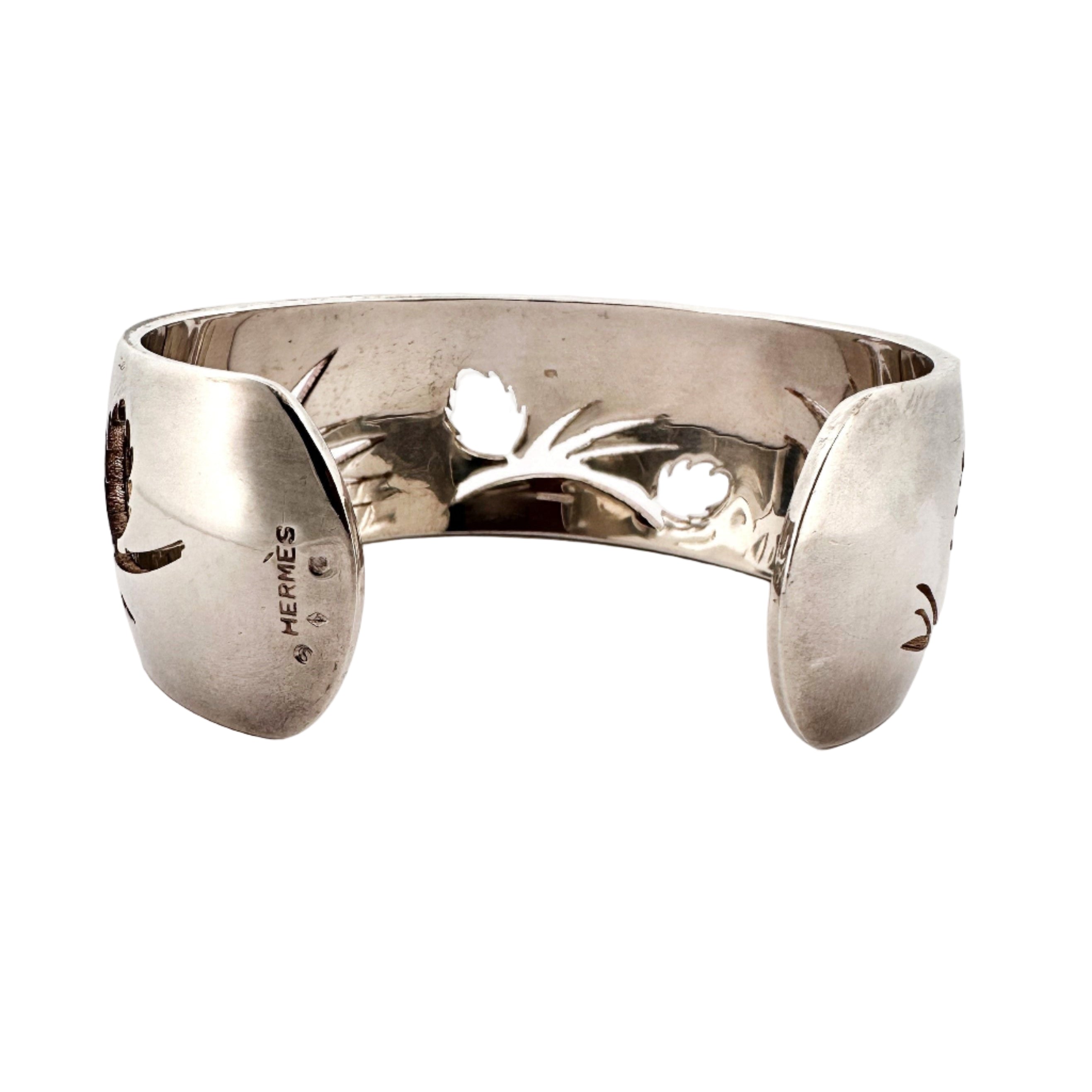 Bracelet Manchette HERMÈS en argent
