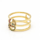 Bague GUCCI en or jaune avec saphirs d'occasion