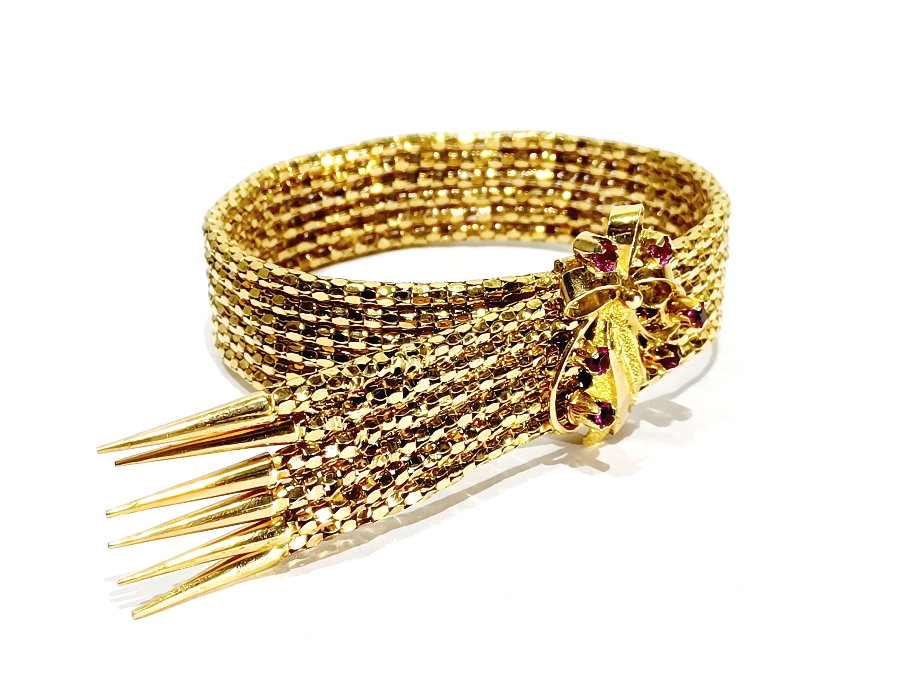 Bracelet en or et rubis