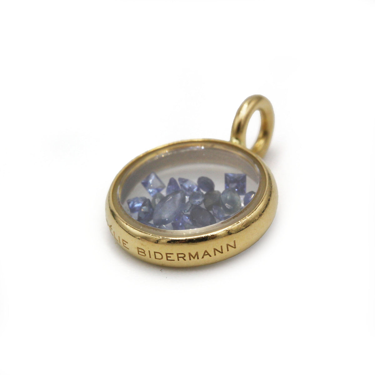 Mini Chivor Gold and Sapphire Pendant - Aurélie Bidermann