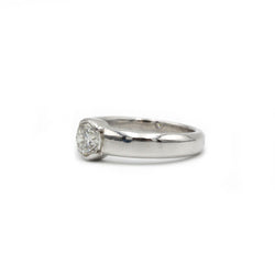Ring Solitaire in white gold and diamond