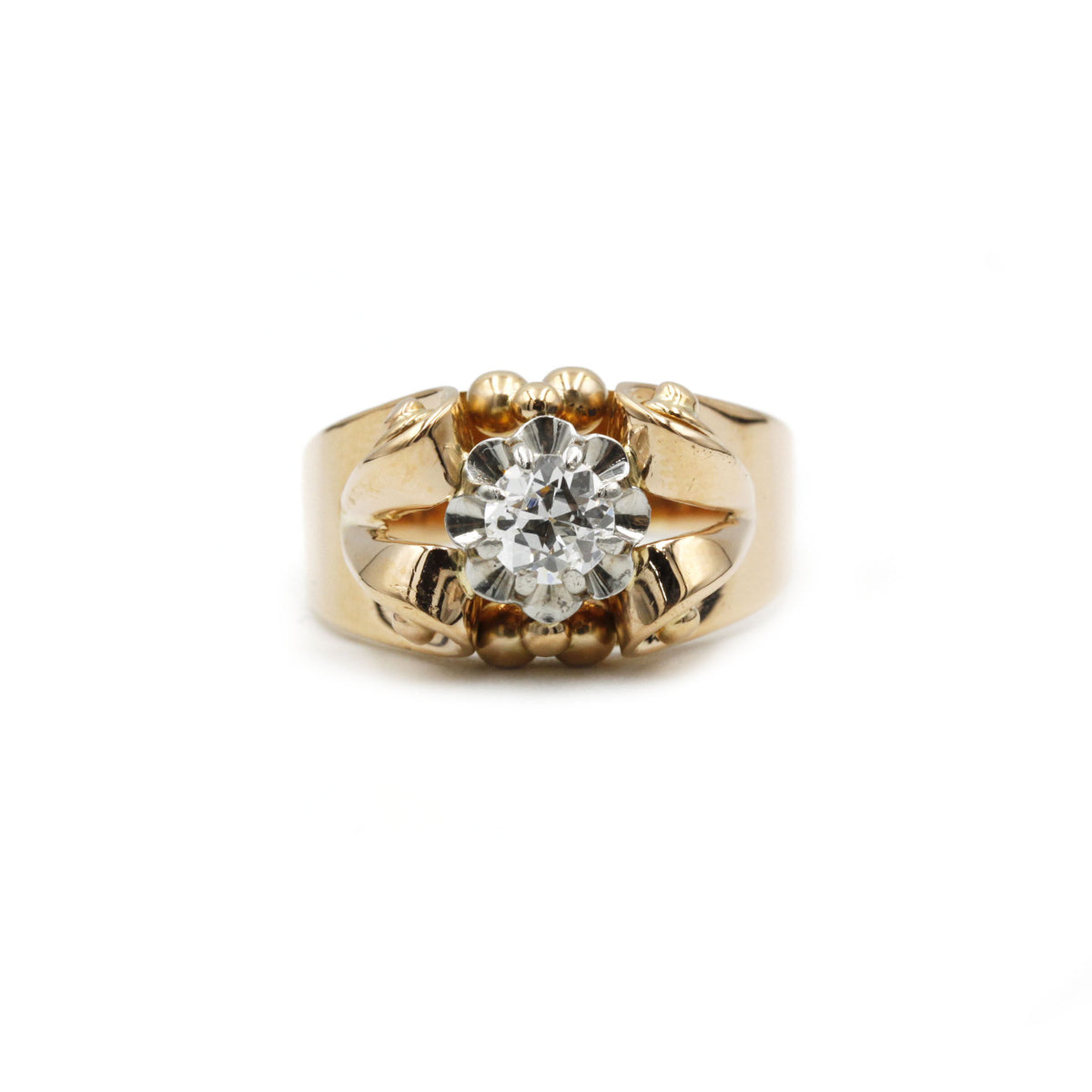 Bague - Or, Platine et Diamant