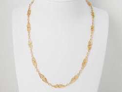 Collier maille filigrane en or jaune