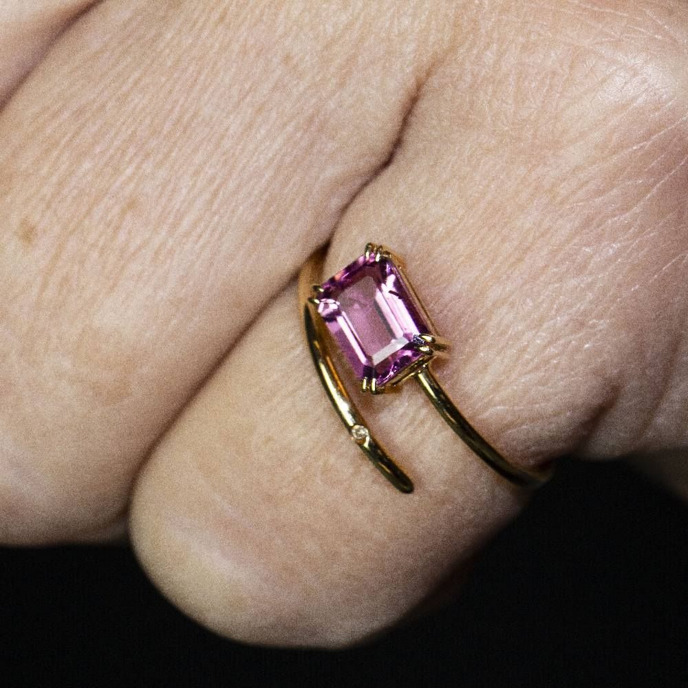 Bague RAY Tourmaline et Or