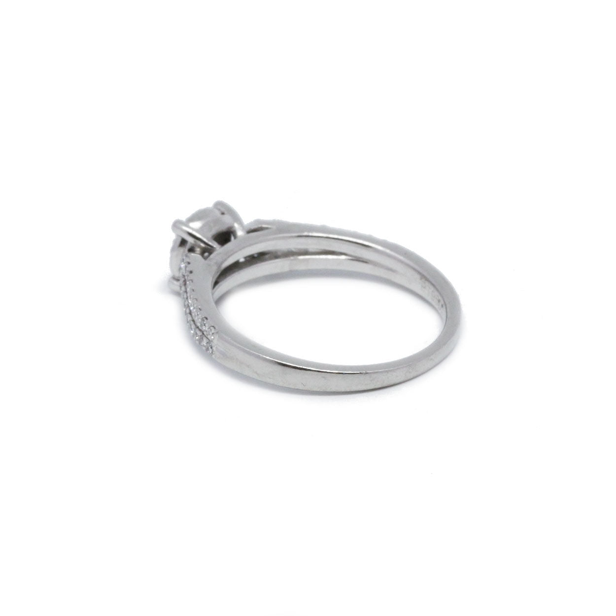 Bague - Platine Et Diamants