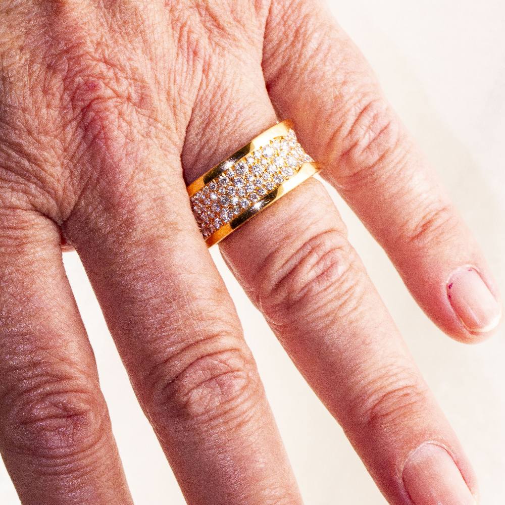 BVLGARI B.ZERO1 ring with diamonds