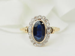 Bague Pompadour en or jaune et diamants