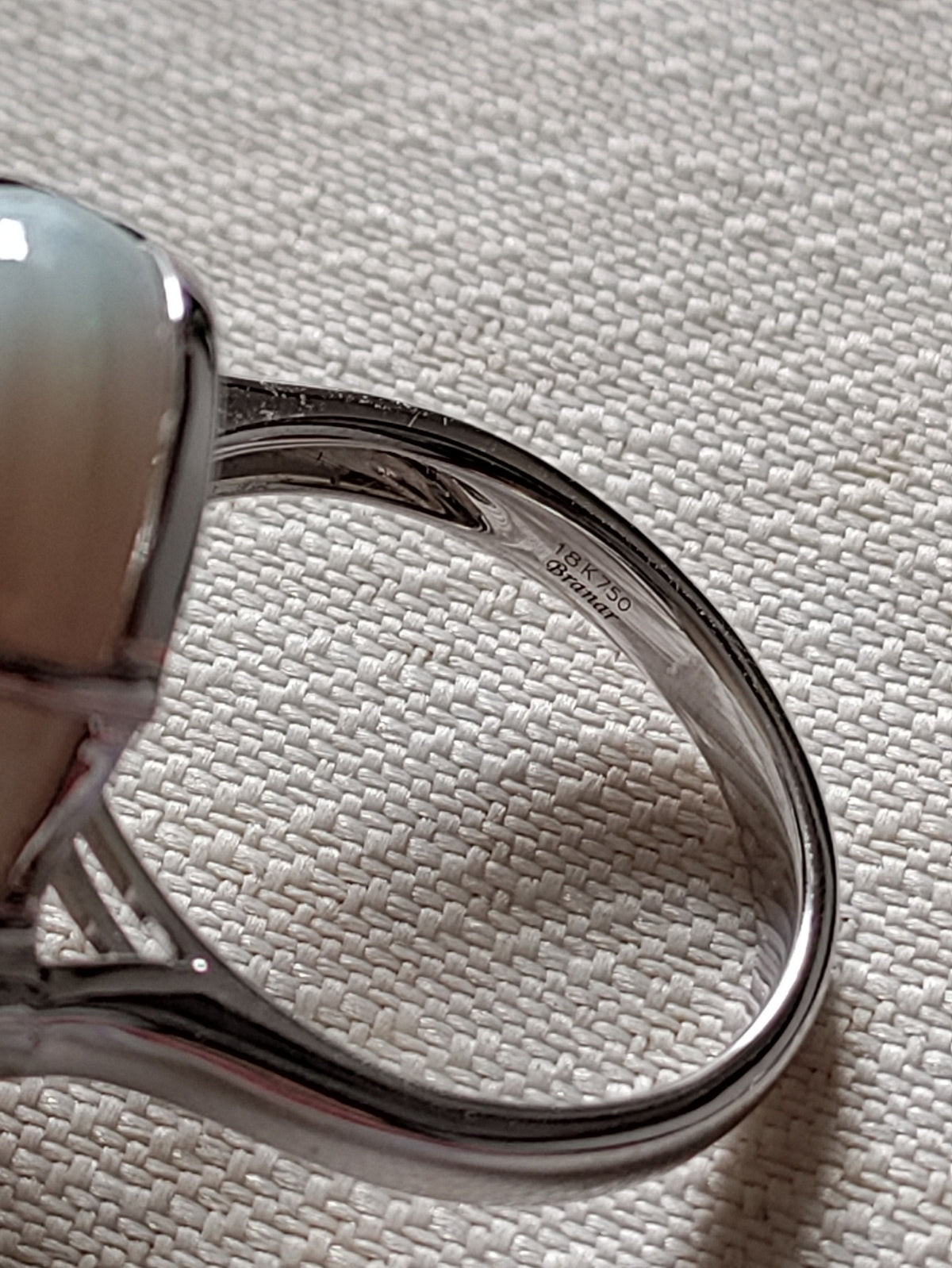 Australian White Opal Cocktail Ring
