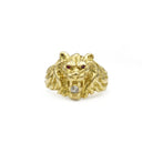 Bague Lion - Or, Diamant & Rubis