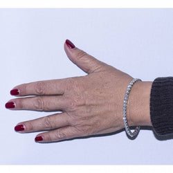 Bracelet Riviere en or blanc et diamants