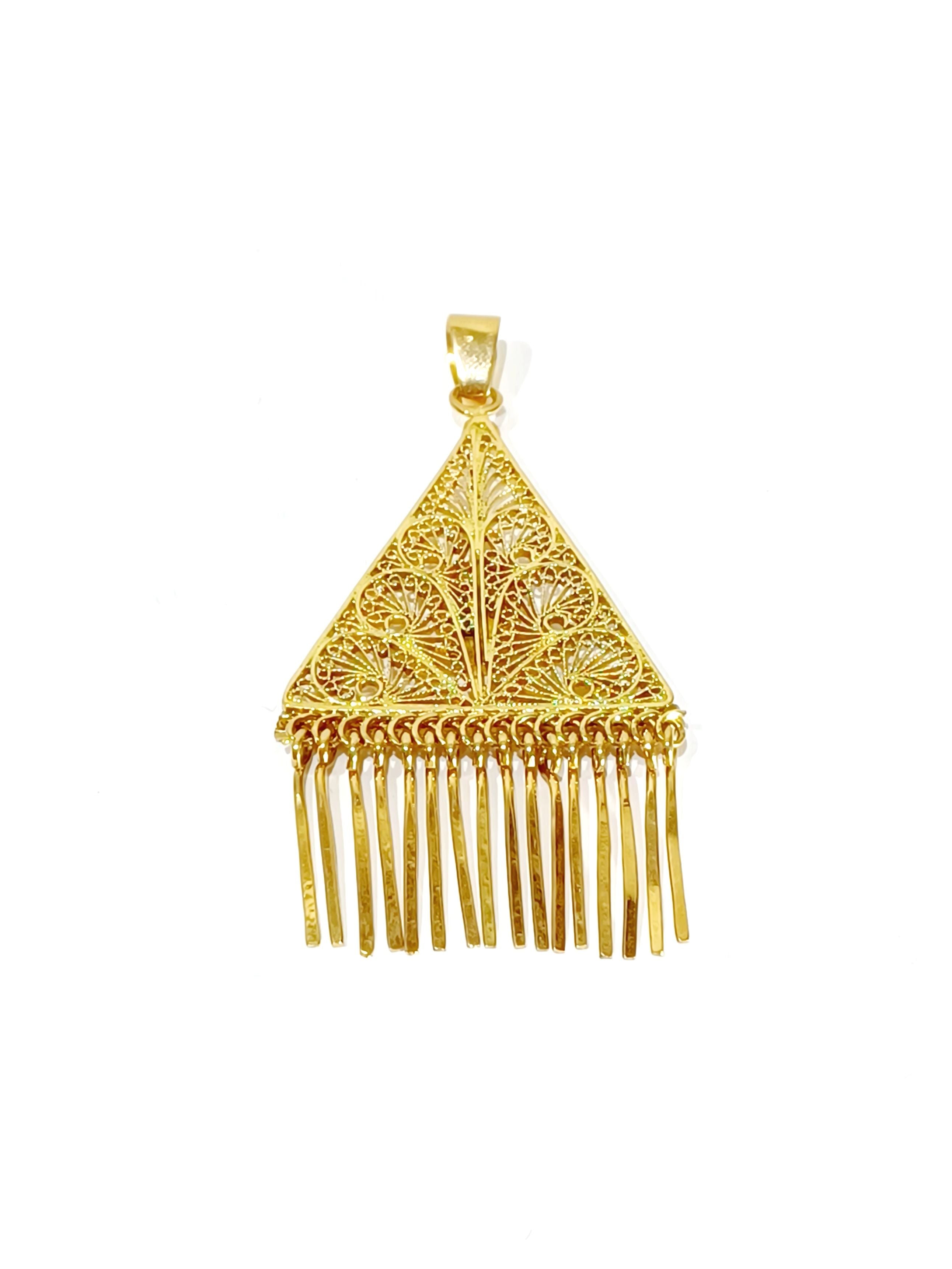 Pendant in yellow gold