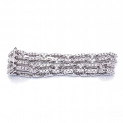 Bracelet Riviere avec 4 rangs de diamants
